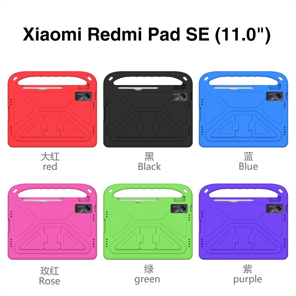 Ốp Lưng Cho Redmi Pad SE 11inch 2023 Vỏ Trẻ Em An Toàn Trẻ Em Máy Tính Bảng Bảo Vệ Bọt Chống Sốc Chất Liệu Cầm Tay Vỏ An Toàn Và Chống Rơi