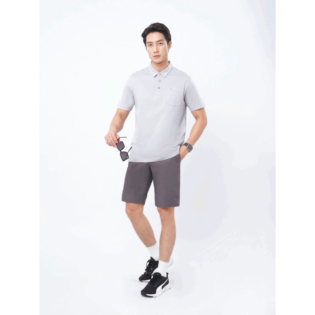 Quần Short Khaki VIETTIEN SMART CASUAL vải Cotton phom REGULAR FIT VT00000449