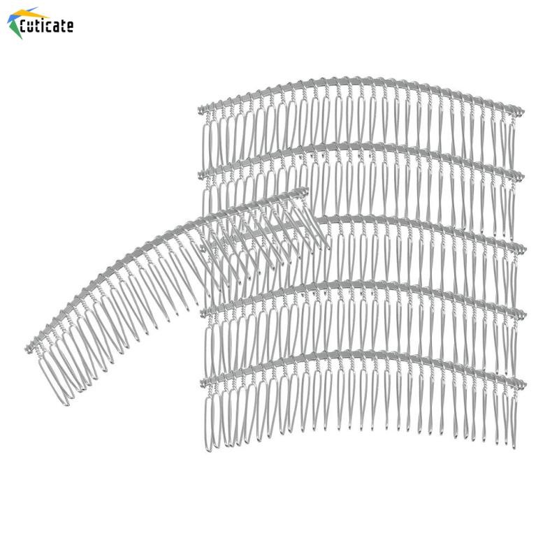 Cuticate 6 Miếng Kẹp Tóc Lược Cưới 30 Phụ Kiện Tóc Cô Dâu Cưới (37 x 108 mm)