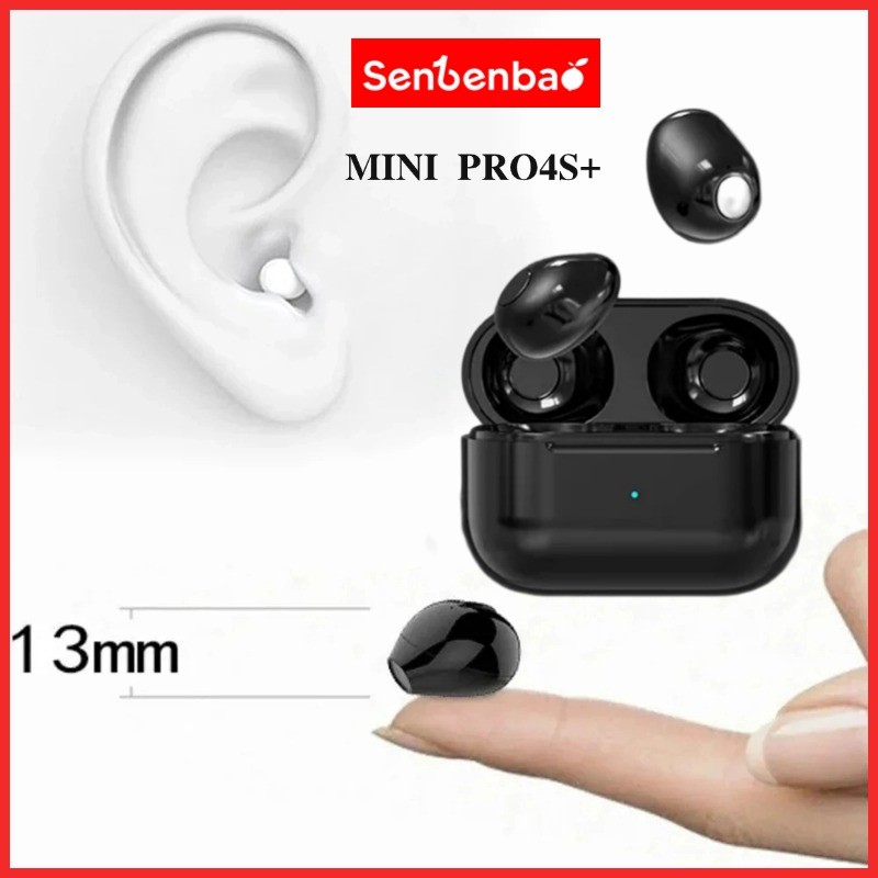 Senbenbao Pro4s + Tws Bluetooth 5.4 Tai nghe không dây Tai nghe giảm tiếng ồn Mini Tai nghe điều khiển bằng cảm ứng