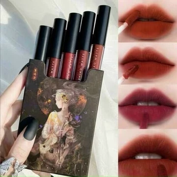 Set 5 Cây Son DAISHIAO MATTE Set Son Môi Kem Lì Cô Gái Dưỡng môi Không Trôi Son Môi Giá Rẻ Đẹp