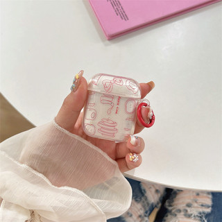 Line Fruit cho Airpods 1 / 2 3 Pro Pro Pro2 Airpod4 Bộ tai nghe Vỏ bảo vệ Bluetooth không dây Air Pods Pro 3 4 Vỏ bảo vệ tai nghe