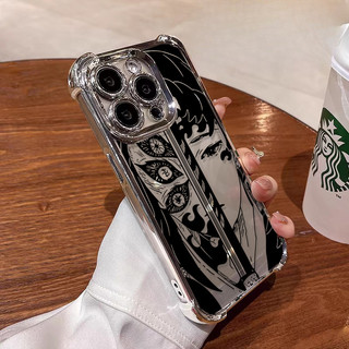 Ốp Điện Thoại Anime Demon Slayer Cho Samsung Galaxy A55 A54 A15 A51 A02 A25 A24 A33 A04E A04 A03 Core A32 A13 A06 A02S A16 Vỏ Điện Thoại Di Động Mạ Túi Khí Trong Suốt Chống Rơi
