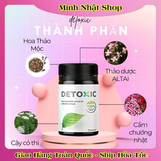 Viên uống diệt ký sinh trùng Detoxic của Nga lọ 20 viên