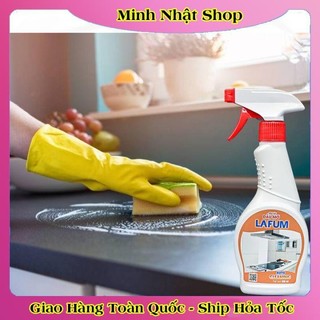 Tẩy dầu mỡ,tẩy nhà bếp, tẩy hút mùi, bếp gas, bếp từ, đáy xoong, đáy chảo LAFUM