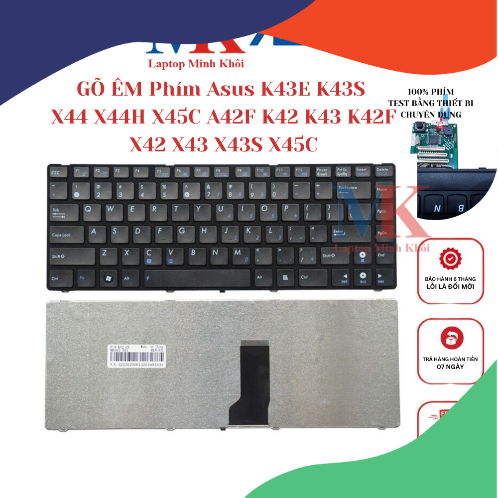 Bàn Phím Laptop Asus X42 X42J X42F X42N X42DE X42DQ X42DR X42DY NEW 100  I.205373839 - Foto 7