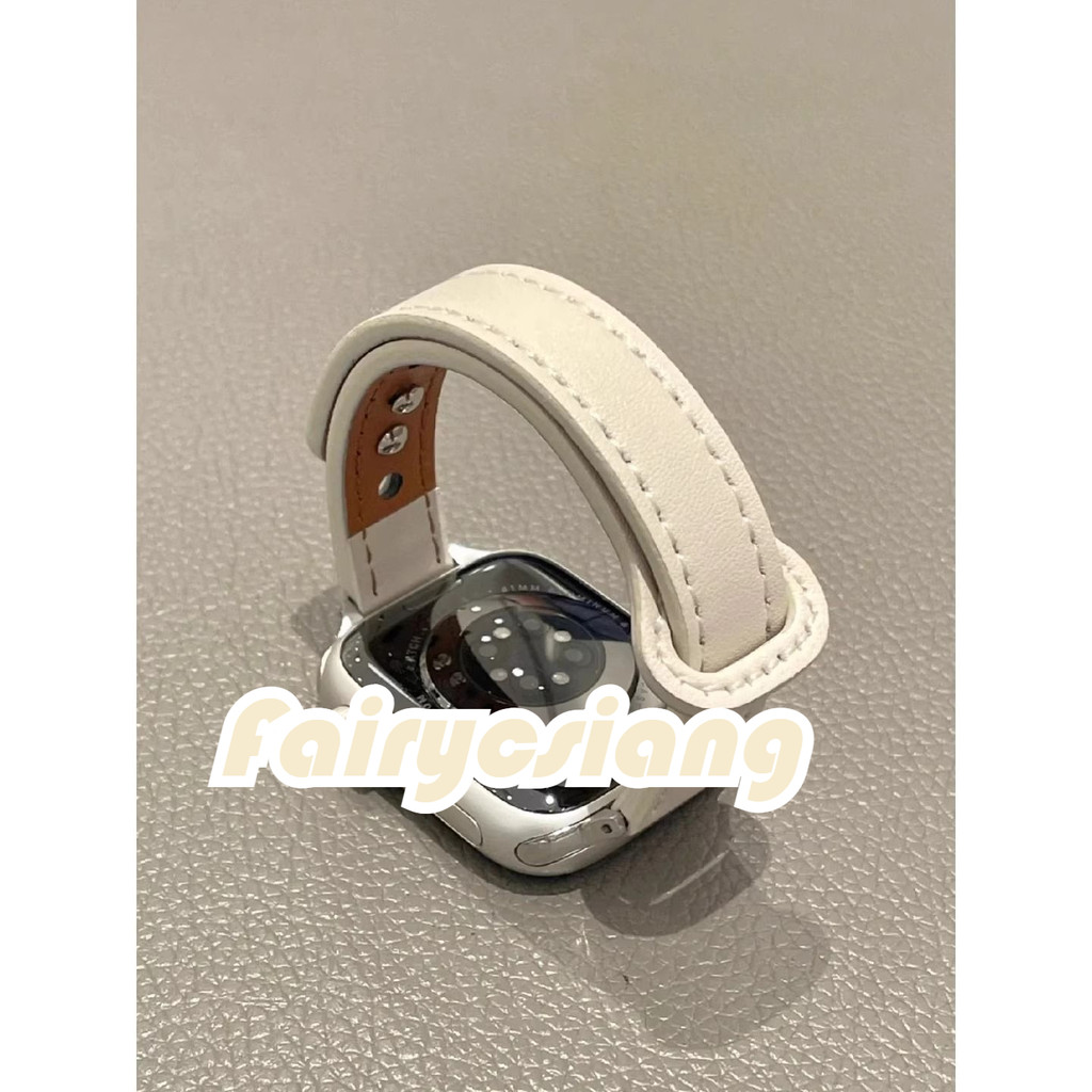 Dây Da Mỏng Cho Apple Watch 44 40 41 49mm 42 45 Mm Cổ Tay Nữ Vòng Tay IWatch Series 10 9 8 7 6 5 4 3 SE Ultra 2