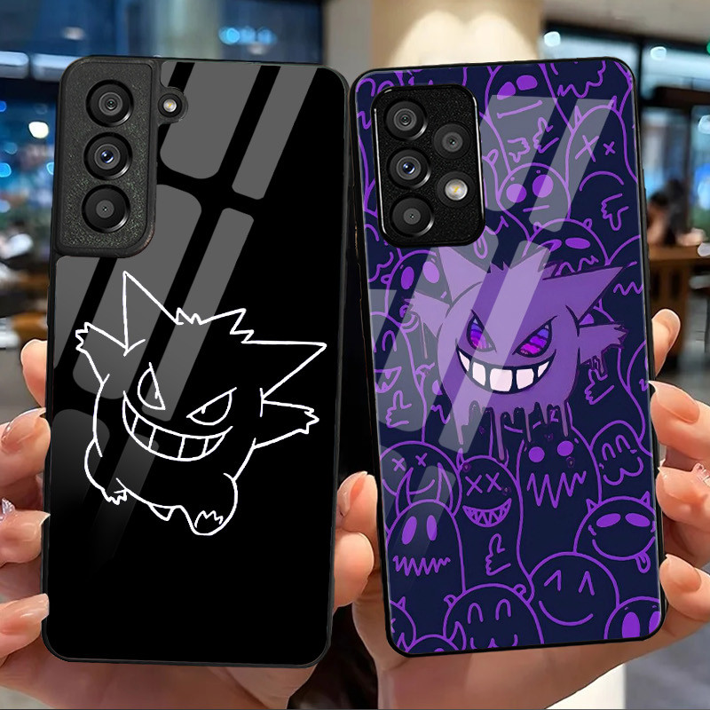 Ốp Điện Thoại pokemon gengar 10 Kính Cho Samsung Galaxy S9 Plus S10 S10e S20 FE S20 Plus S21 S22 S23 S24 Ultra S25