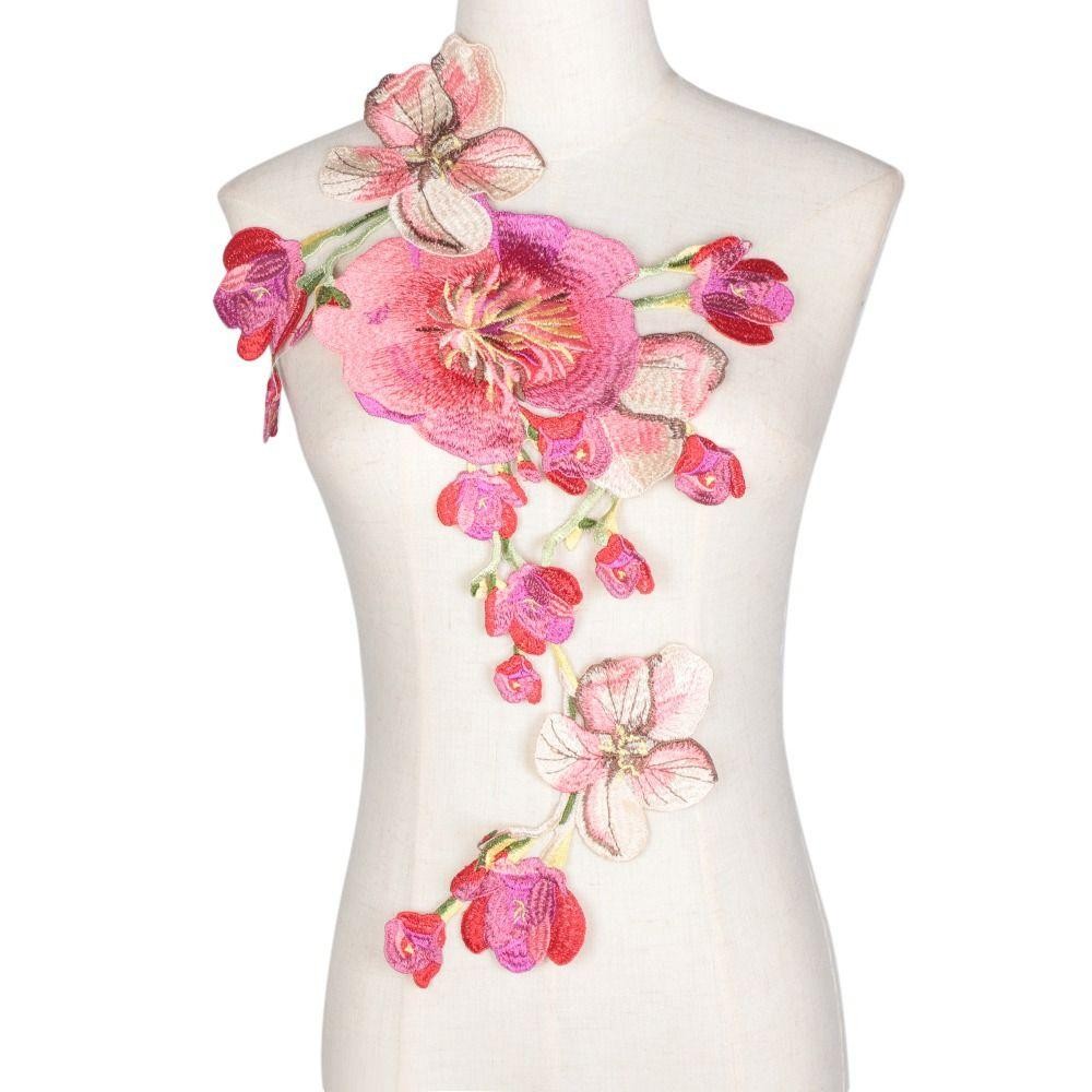 HIGHVIEWLS Hoa Thêu Táo, May Trên Sang Trọng DIY Quần Áo Phụ Kiện, Nhiều Màu Sắc Handmade DIY Táo Miếng Dán Đầm May Vá Áo Choàng Dạ Hội