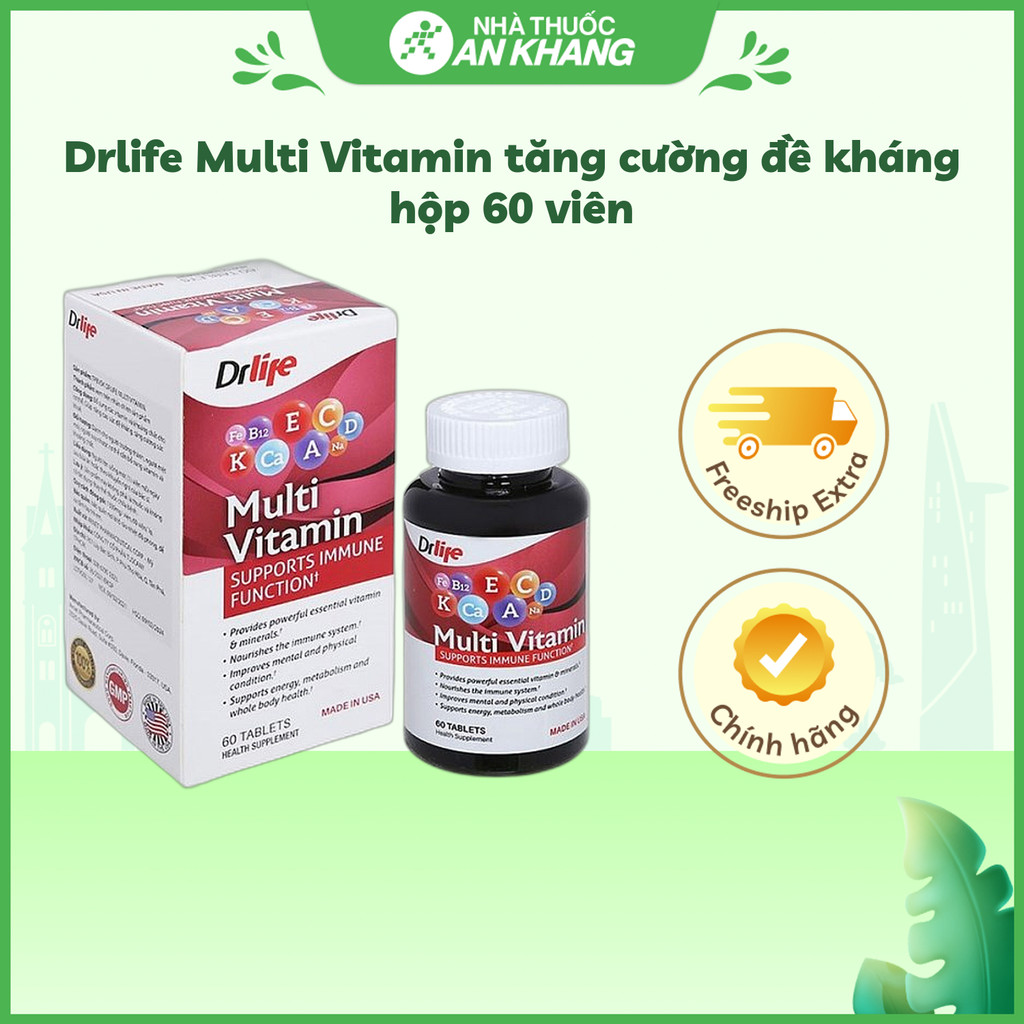 Drlife Multi Vitamin tăng cường đề kháng hộp 60 viên