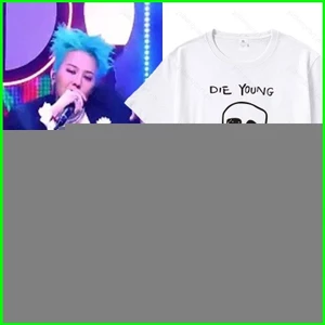 Áo thun YB1 2025 G-DRAGON TOO BAD GD in hình đầu lâu hoạt hình Ubermensch tay ngắn