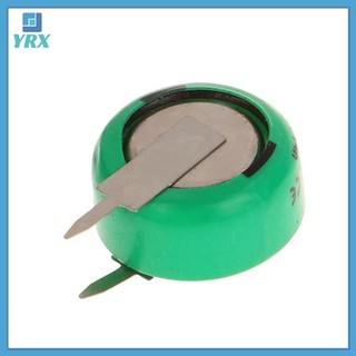 YRX 10 Chiếc 1.2V 40mAh Ni-MH Có Chân Hàn Cho Hẹn Giờ Đồ Chơi Đồng Hồ Máy Trợ Thính Thiết Bị Năng Lượng Mặt Trời Nút Đồng Xu Cell.