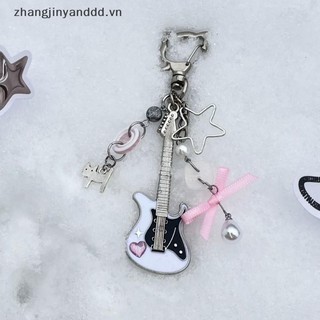 # yanddd # Y2K Guitar Dành Cho Nam Nữ Thoáng Mát Pentagram Nơ Mặt Dây Chuyền Thời Trang Rock Punk Túi Phụ Kiện Quà Tặng.
