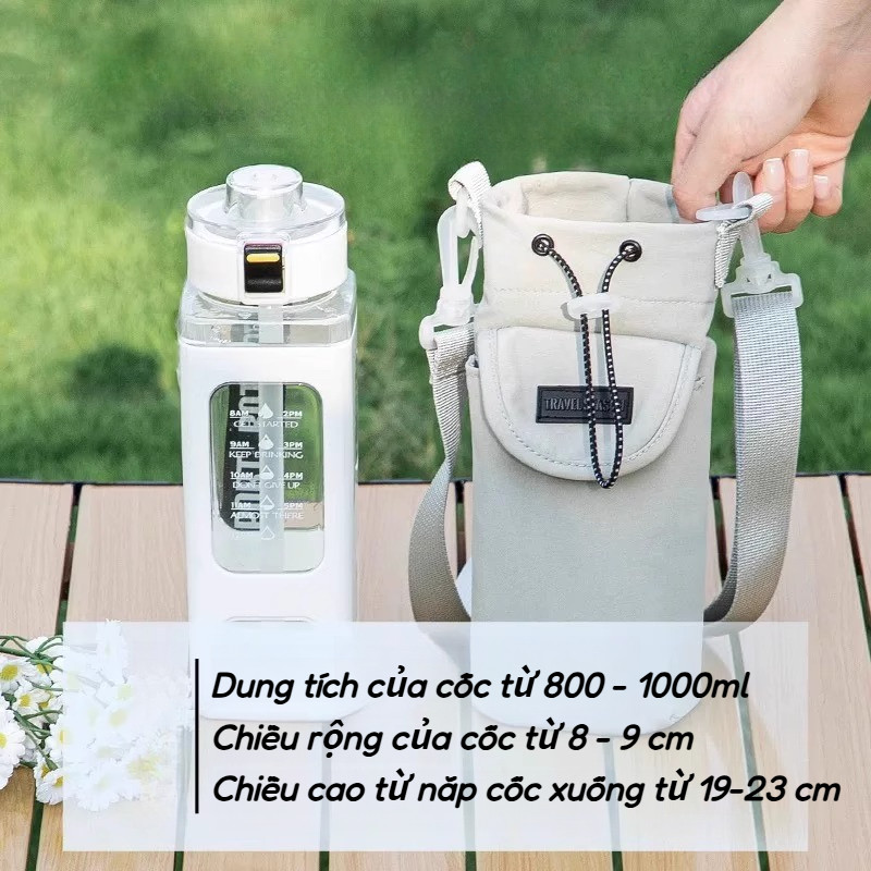 Túi đựng bình nước,Dây Đeo Vai Túi Đựng Bình Nước Nylon,Túi đeo chéo đựng bình nước