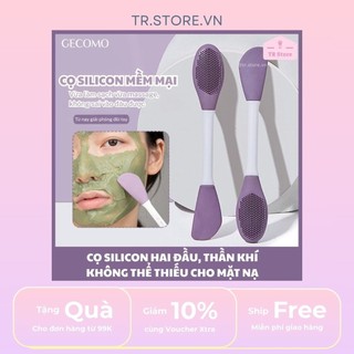 Cọ silicon đắp mặt nạ 2 đầu chuyên dụng GECOMO - Thoa mặt nạ đều, sạch sẽ