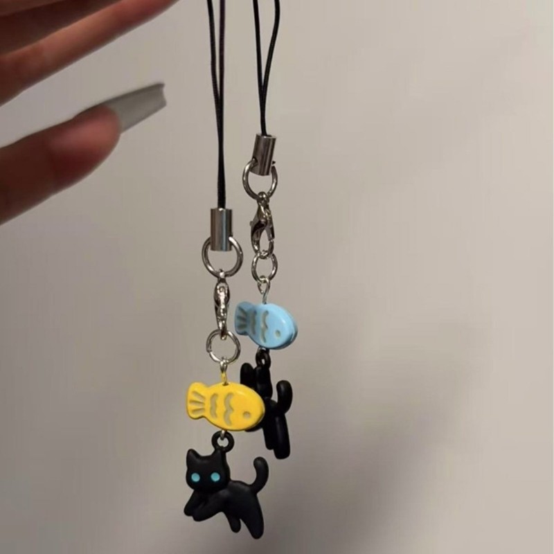IOR Thời Trang Đính Hạt Mèo Điện Thoại Dây Buộc Charm Chìa Khóa Và Ví Phụ Kiện Tôn Tạo Cho Nữ Hợp Thời Trang Nữ Nữ