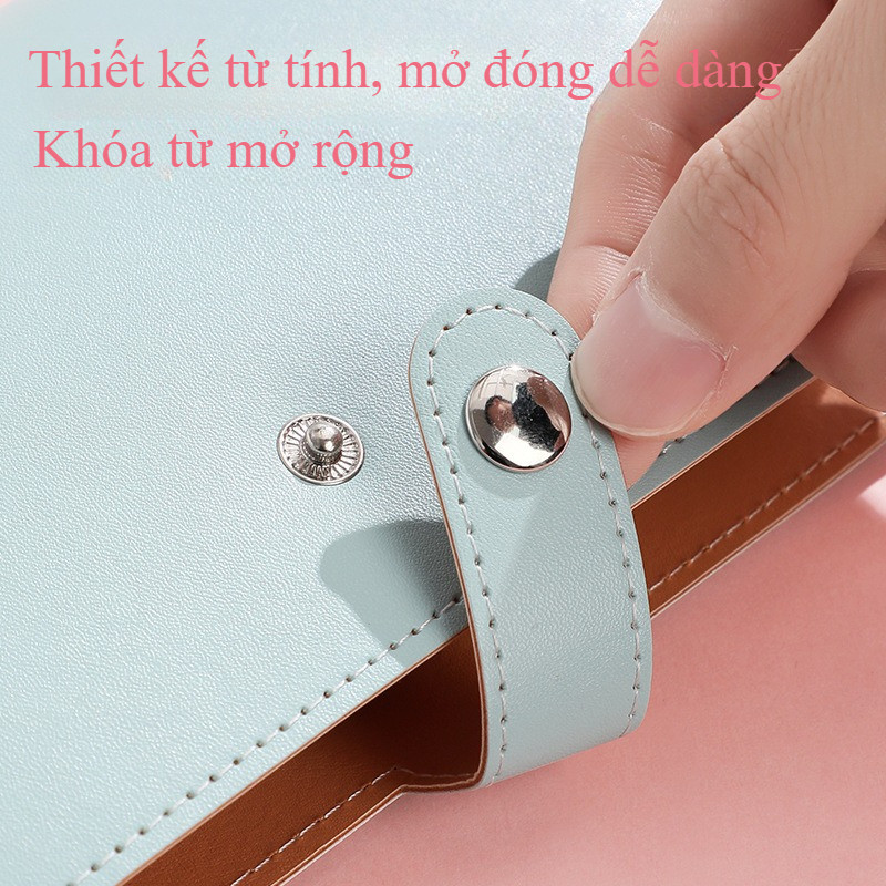 100 phong bì tiết kiệm, Sách thử thách ngân sách, sổ thử thách tiết kiệm,  Bìa da，thể tái sử dụng
