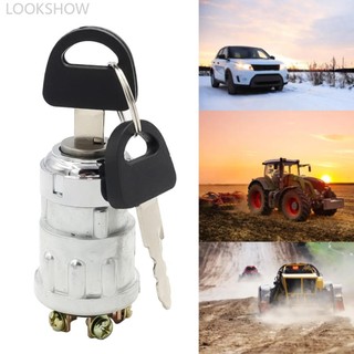 LOOKSHOW Universal 12V 4 Vị Trí Đánh Lửa Thuyền Ô Tô BẬT / TẮT / Khởi Động Công Tắc Đánh Lửa Khóa Với 2 Phím Đánh Lửa Khóa Khởi Động Công Tắc C5E2
