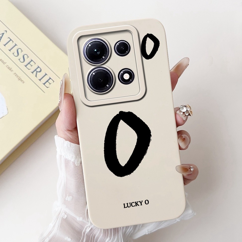 Infinix Note 30 X6833B X6716B Vỏ Infinix Note 30 5G X6711 Ốp Lưng Chữ Thời Trang Đơn Giản Thiết Kế Họa Tiết A-Z Ốp Lưng Chống Sốc Silicon