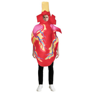 Trang phục trái tim cơ quan Đồ cosplay hình trái tim cho người lớn, phù hợp Halloween và sân khấu giáo dục