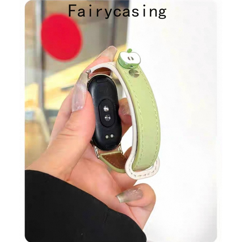 Thiết kế mới Dây da cho Xiaomi Mi Band 10 9 8 7 6 5 4 3 Vòng đeo tay thay thế cho Miband 9 8 Active Band