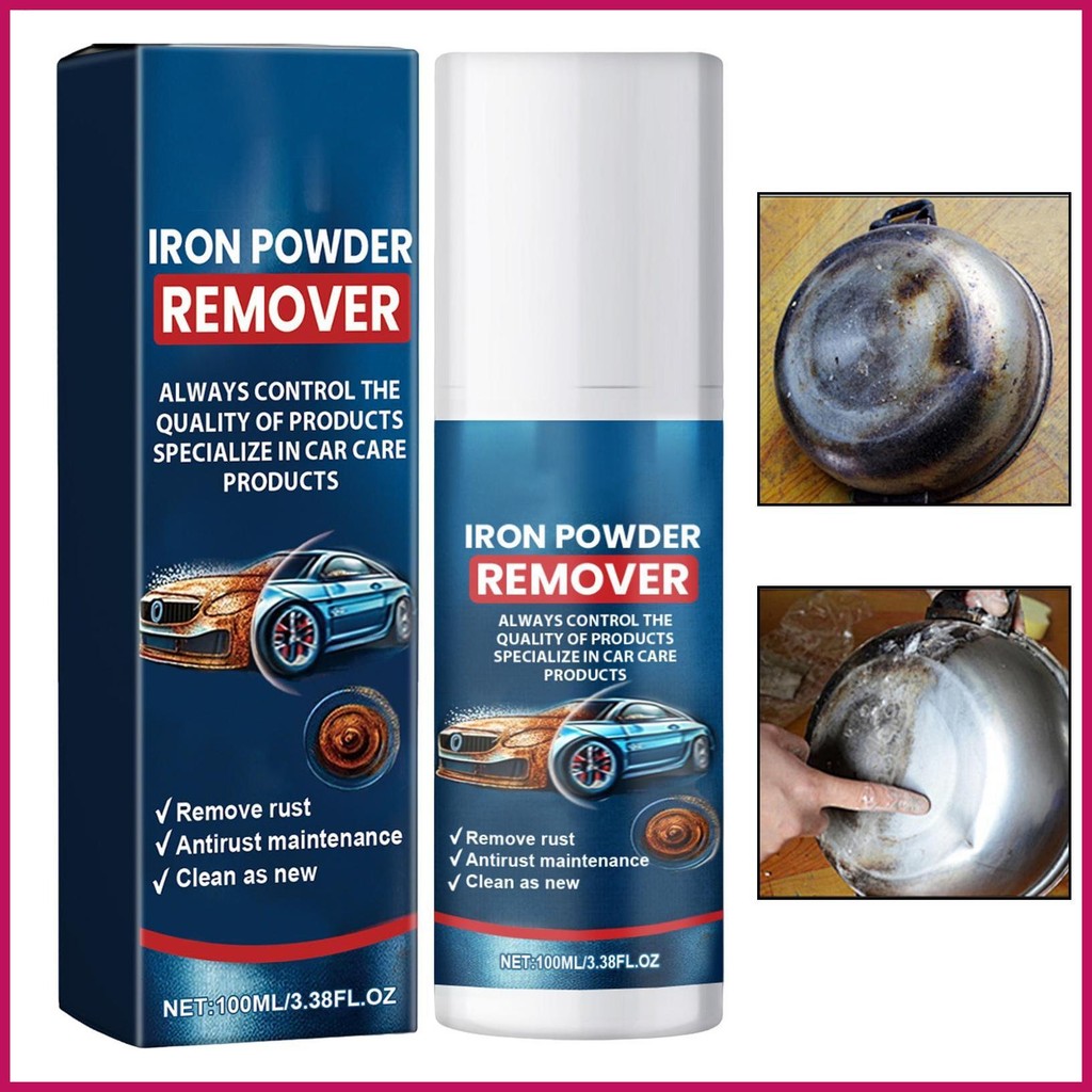 Tẩy rỉ sét cho ô tô Loại bỏ vết bẩn vết bẩn 3,38oz Sơn đa năng Làm sạch vết bẩn Chất tẩy rửa bột sắt tác dụng nhanh pomervn