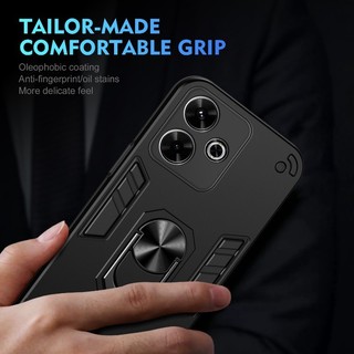 Ốp điện thoại Chống Sốc Giáp Quân Sự Cho Redmi 13 13C 12 12C K50 Gaming A1 A2 Plus 10C 10 Prime K60 Pro K70E K60 Ultra Turbo 4 3 Note12Turbo Vỏ Bảo Vệ Vòng Đứng Ốp điện thoại