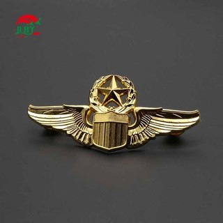 Huy hiệu chuyến bay kỷ niệm Huy hiệu nhãn kim loại tùy chỉnh bền bỉ dành cho doanh nghiệp Quà tặng trang trí ngày lễ
