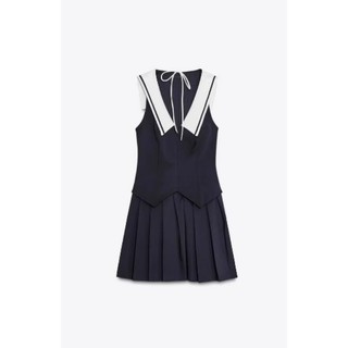 ZARA Mùa Hè Sản Phẩm Mới Không Tay Cổ Chữ V Chữ A Màu Trơn Thường Ngày 4661393