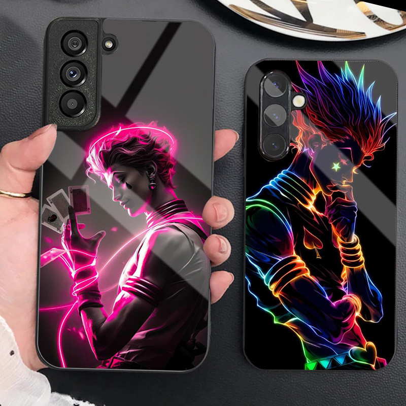 Hunter x Hunter hisoka 08 Kính Cường Lực Ốp Lưng Điện Thoại Samsung Galaxy S9 Plus S10 S10e S20 FE S20 Plus S21 S22 S23 S23 Ultra Note 9 10 Plus Note 20 Ultra Cover