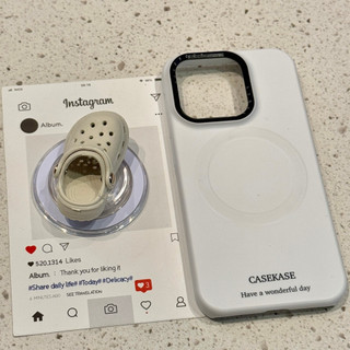 Vui Hang Giày Từ Giá Đỡ Điện Thoại Di Động Áp Dụng iPhone16 15 14 13 Pro Max Chống Sốc Bảo Vệ Camera Mặt Sau Cứng Mờ