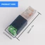 OXXGGKAO 4 Cái Rj45 Nam Sang 485 2Pin Thiết Bị Đầu Cuối Xanh Bộ Chuyển Đổi Mạng Kết Nối