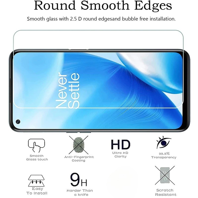 Dành Cho OnePlus Nord CE4 CE3 CE2 CE Lite 5G Ấn Độ 1-3 Chiếc Kính Cường Lực Siêu HD Cho OnePlus Nord 4 3 2T 2 Lite 5G Kính Trong Suốt Bảo Vệ Màn Hình Chống Vân Tay Phim Chống Dầu