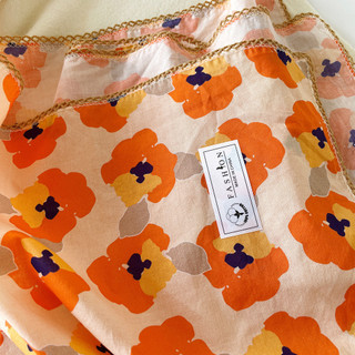 100% Cotton Nhỏ Vuông Khăn Retro Văn Học Nhỏ Khăn Lụa Nữ Xuân Hè Tươi Trang Trí Cổ Ấm Màu Đỏ Thời Trang Cổ Khăn In Hình Chống Nắng