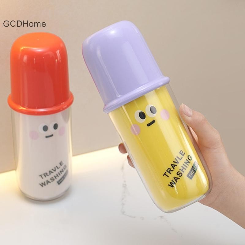 GCDHome Hoạt Hình Du Lịch 3 Trong 1 Dễ Thương Di Động Cốc Nước súc Miệng Cần Thiết Cho Văn Phòng Chuyến Đi Bàn Chải Đánh Răng Giá Đỡ Có Nắp Đa Năng Lưu Trữ HOT