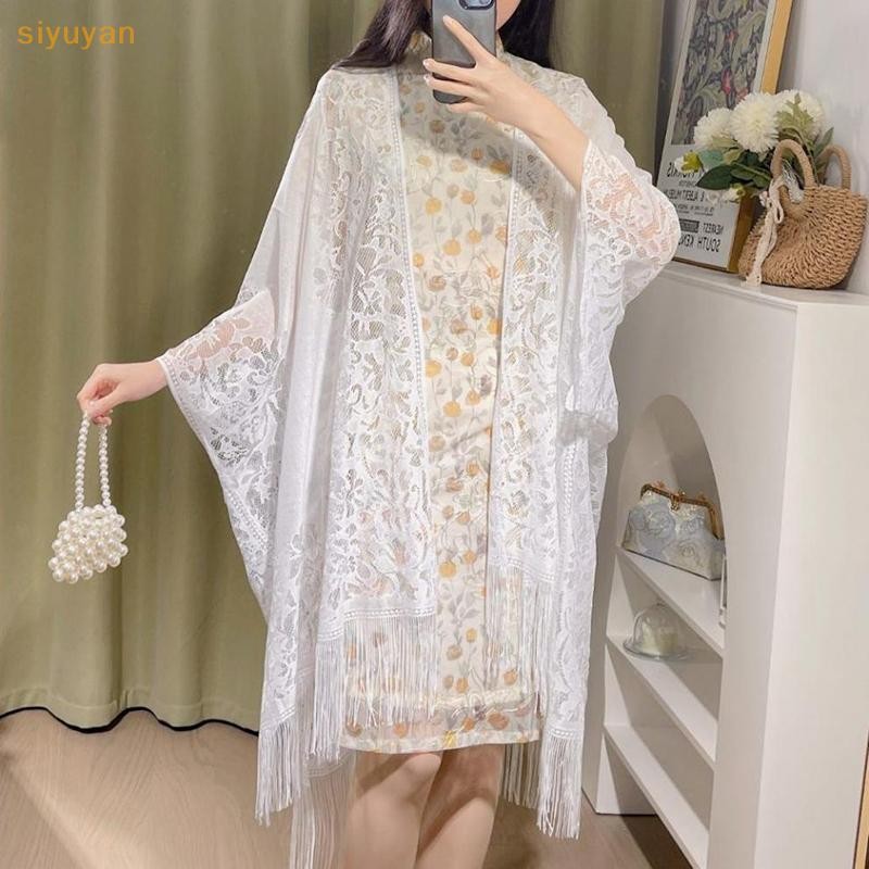 Siyuyan Capes Áo Poncho Ren Đi Biển Khăn Choàng Nữ Điều Hòa Khăn Đi Biển Mùa Hè Ngày Lễ Giải Trí Mũi Trung Quốc VN