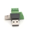 WU Solderless USB Connectors USB2 0 Nam Sang Vít Thiết Bị Đầu Cuối Bộ Chuyển Đổi Cho Dự Án DIY Cáp Dữ Liệu Sửa Chữa Một Phần