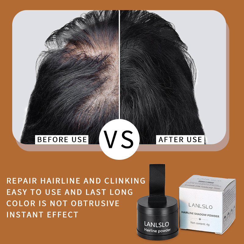 ✨LANLSLO LANLSLO Hairline Fluffy Contouring Shadow Sửa đổi Làm đầy trán lớn 25.6.18