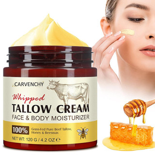 Beef Tallow Balm Natural Organic Hydrating Face Cream, Whole Body Care Face Care Tallow Face Moisturizer Skin Care