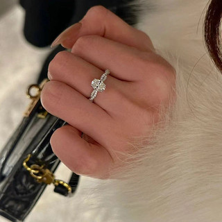 Nhẫn Bạc Nữ Kim Cương Lớn Hình Bầu Dục Điều Chỉnh được Nhẫn Nữ Micro Lát Zircon Xoắn Vòng Xoắn Ốc Sang Trọng Cao Cấp