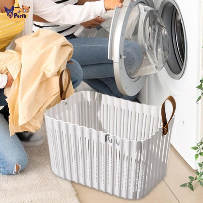 Giỏ đựng đồ tiện ích, giỏ giặt openwork hợp thời trang cho quần áo bẩn,