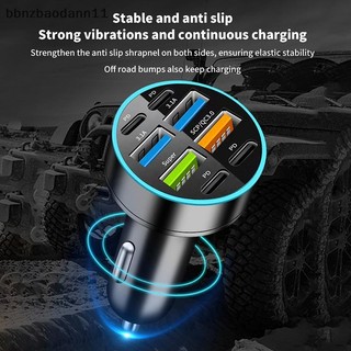 [BBNZDD] Bộ sạc xe hơi 8 cổng 4USB + 4Type-C PD Xe tải Bộ chuyển đổi điện thoại cho điện thoại Android Máy tính bảng máy tính xách tay cho BVAH