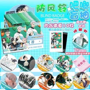 Bộ huy hiệu hộp mù WIND BREAKER – Pin kim loại 75mm + 2 thẻ Mini | Túi Ita Anime Merch | 10 gói mỗi hộp