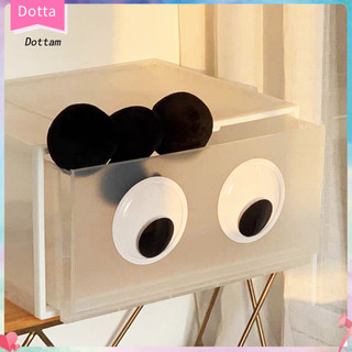 Dottam| 1 Cặp 5cm / 7cm / 10cm / 12cm / 15cm Nam Châm Tủ Lạnh Tự Dính DIY Nhựa Tổng Hợp Đen Trắng Googly Mắt Tủ Lạnh Dán Sổ Lưu Niệm Phụ Kiện
