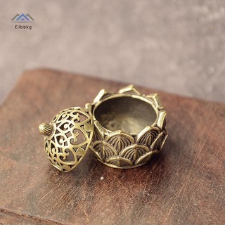 ELBBKG Túi Đồng Sen Jiuding Hương Rỗng Lư Hương Đốt Hương Mới