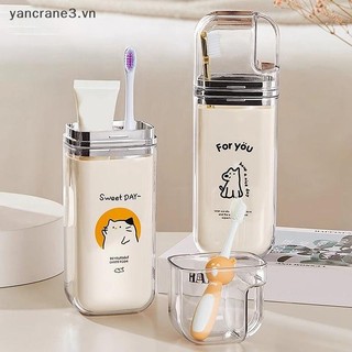 {YAN3} Cốc đựng bàn chải đánh răng hoạt hình dễ thương Hộp đựng bàn chải đánh răng du lịch Cốc nước súc miệng di động đơn giản dành cho chuyến đi công tác Cắm trại tại nhà {yancrane3.vn}