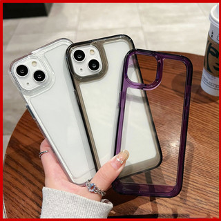 Ốp điện thoại acrylic cứng trong suốt chống sốc cho iPhone 16 15 14 Pro Max 13 12 11 X XR XS Max 16Pro Cape