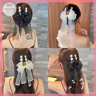 STHB Nơ Ngọc Trai Lớn Tóc Lấy Kẹp Siêu Cổ Tích Gạc Ruy Băng Pin Lưng Nữ Phụ Kiện Cho Nữ VN