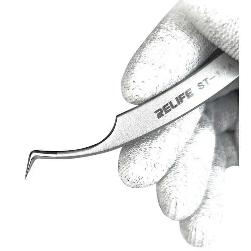 SUNSHINE ST-17A Siêu Chính Xác IC Chip Hàn Nhíp Cho Điện Thoại Di Động Bảo Trì Bảng Mạch Sửa Chữa Kẹp Dụng Cụ