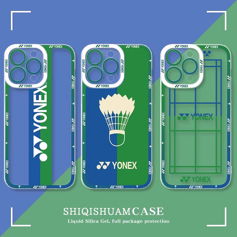 Vỏ Cầu Lông YONEX Cho Iphone 16 Pro Max 11 13 12 14 15 Pro Max X XS 16E Vỏ Điện Thoại Mềm Trong Suốt Thời Trang TPU Silicon Chống Sốc Họa Tiết Trong Suốt